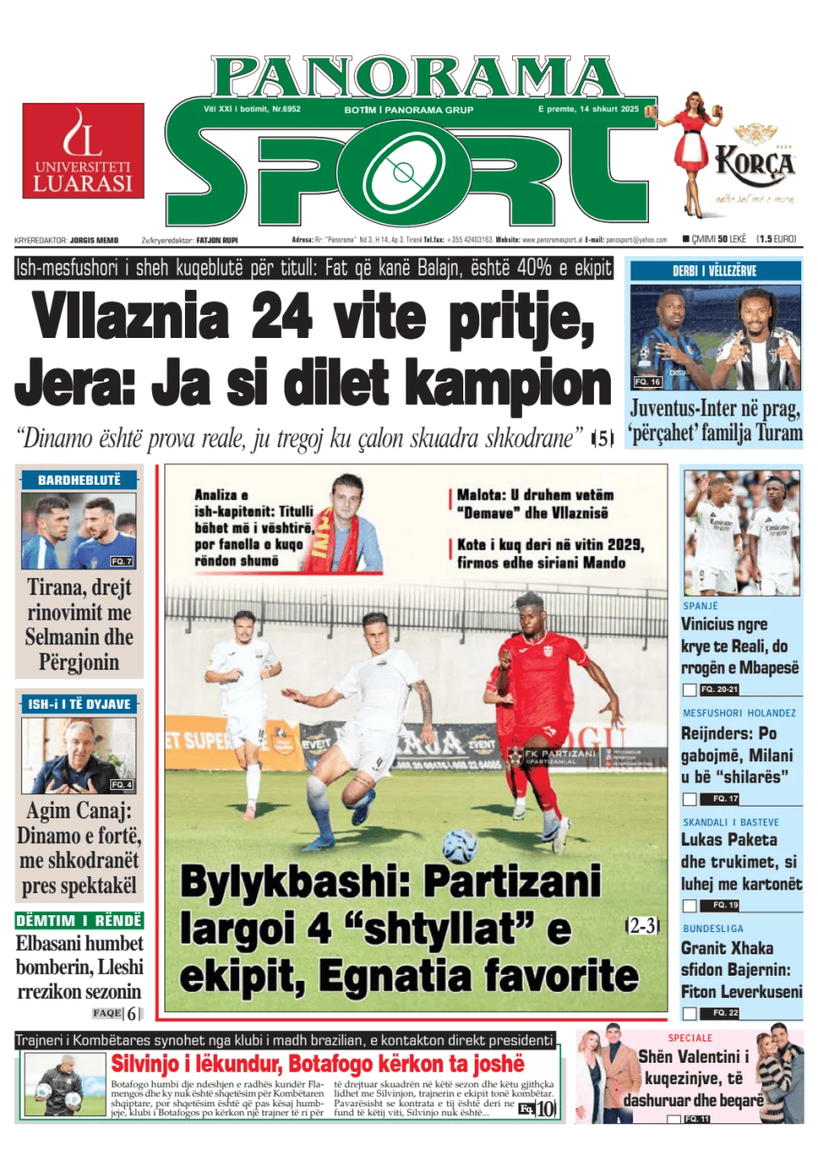 Prima-pagina-Panorama Sport-oggi-edizione-di-oggi-20250214